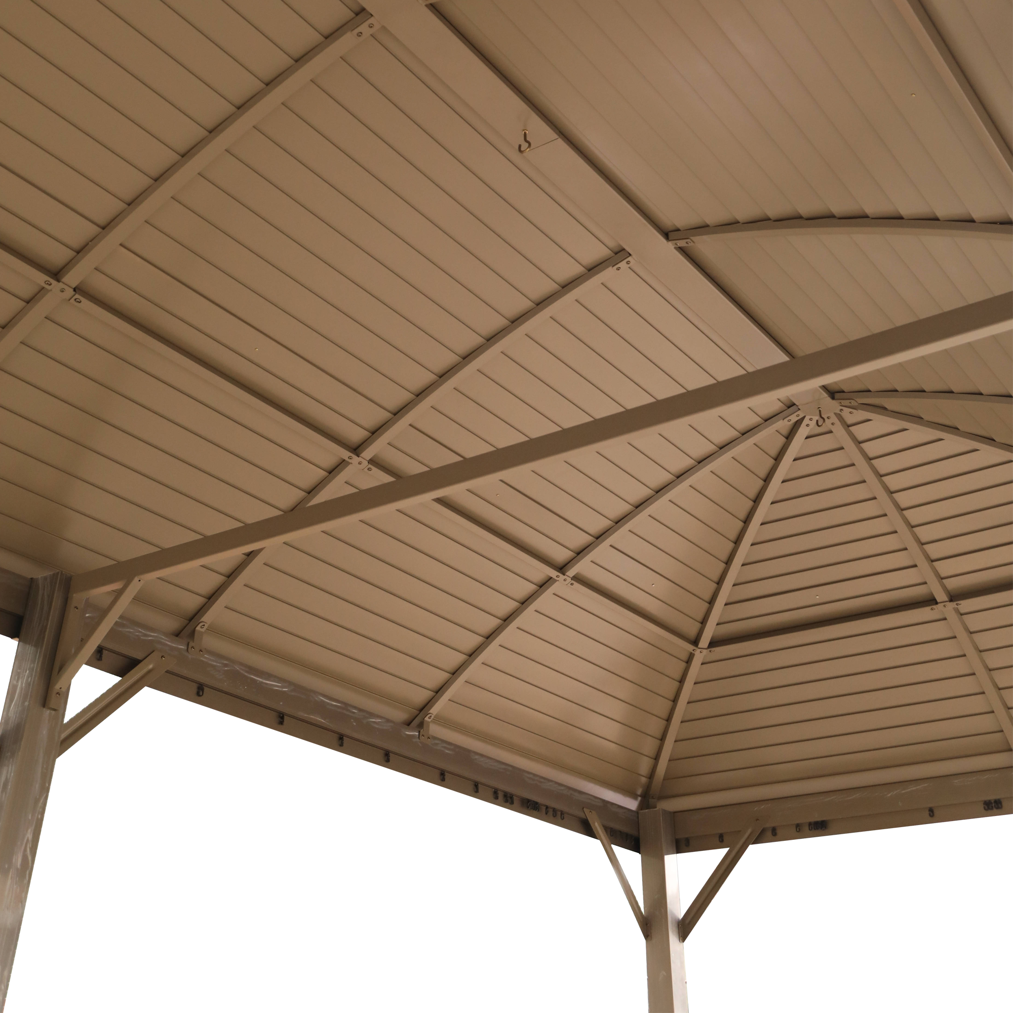 300*600CM Patio Sunshade Aluminum Gazebo with Curtain