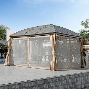 Aluminum Gazebo with Curtain and Mosquito Net
